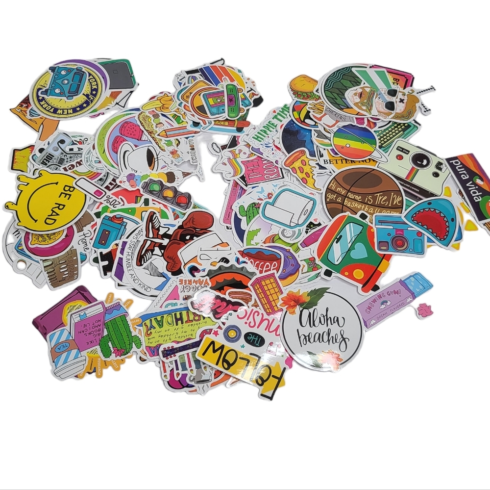 Aesthetic Stickers Water Bottles, Skateboard, Hydro Flask, Phone, Laptop